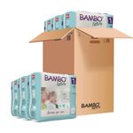 Bambo Nature Premium Baby Diapers - XS Size, Monthly Pack 132 Count, for Newborn 0-1 Months (2-4 Kgs) - Super Absorbent, Eco-Friendly and with a Wetness Indicator