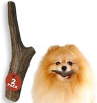 Heartland Deer Antlers for Dogs - Grade A, Naturally Shed Antlers | Dog Bones for Aggressive Chewers & Teething Puppies | Chew Toy for All Breeds | USA Made & Veteran Owned (Small: 4-5 Deer 2-Pack)