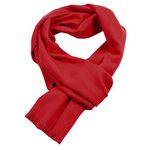 FAIRYGATE Red Scarf Men's Fashion Scarves for Winter Soft Cashmere Feel Scarfs for Men 70.8 Inches×11.8 Inches 12230