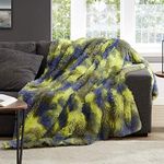 Hobed Life Ultra Soft Blanket 50 x 60 Inch, Faux Fur Blanket for Kids, Boys, Teens & Young Man, Stylish Camo Tie Dye Fur Throw, Fluffy Chair Blanket, Super Plush Reversible Bed Blanket, Male Fashion