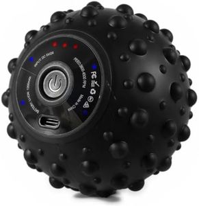 EXELLEON 4-Speed Vibrating Massage Ball | Compact Rechargeable Roller | Adjustable Vibration | Quiet & Portable Design