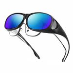 Bloomoak Polarized Sunglasses Over Glasses - Anti-Glare/UV 400 Protection- Fit-Over Prescription Sunglasses