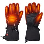 Savior Heated Gloves for Men and Women,Rechargeable Electric Heated Gloves,Suitable for Winter Outdoor Work,Skiing,Cycling,Running,Hiking,etc.