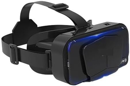 Exxelo 10-Year Warranty Virtual Reality VR Headset 3D Glasses VR Goggles for TV, Movies & Video Games, Compatibale All Smartphone