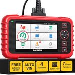 LAUNCH CRP123X OBD2 Scanner for Engine Transmission ABS SRS Diagnostics with SAS Calibration/Throttle Reset/Oil Reset, Battery Test, Free Update