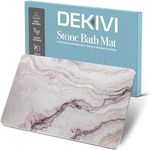 Diatomite Stone Bath Mat, Non-Slip Diatomaceous Earth Bath Mat, Absorbing Stone Bath Mats for Bathroom, Quick Dry Bath Mat Stone, Thin Stone Drying Mat for Kitchen Counter, Stone Mat Bathroom Decor