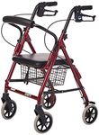 Lumex RJ4301R Walkabout Lite Junior Rollator, Burgundy