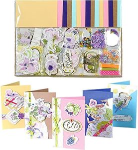 Gigicloud Paper Card Making Kits Colorful Handmade Greeting Card Kits Diy Making Material Set For Birthday Invitation, Thanksgiving, Christmas,Holiday,Baby Shower
