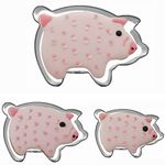 Pig Shaped Cookie Cutter Set of 3 pcs, Stainless Steel Piggy Cookie Cutters Cookie Cutting Mold Baking DIY Mold, Fondant Tool Pastry Biscuit Cake Cooking Molds