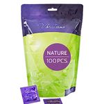 VIBRATISSIMO Condoms Nature 100-Pack I Premium Condom Box Extra Lubricated I Condoms for Men I Thin Wall Thickness & Natural Color I Condoms Feel Real & Ultra-Thin I Male Contraception I w=53mm