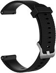 ZSZCXD Band for Garmin Vivoactive 3, Silicone Replacement WatchBand Strap Band Wristband for Garmin Vivoactive 3,Garmin Vivomove and Garmin Vivomove HR (Black, Large)