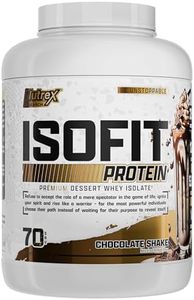 Nutrex Research IsoFit Whey Protein Isolate Powder, Chocolate Shake 2.31 kilograms