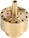 1/4" / 1/2" / 3/4" Brass Column Garden Pond Fountain Water Nozzle Sprinkler Spray Head Gold Fountain Nozzle, Pond Spray Nozzle Fountain Spray Head(6分)