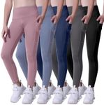 CHRLEISURE Girls' Athletic Leggings