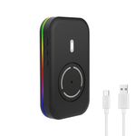 NYIEFADA Mouse Jiggler for Laptop Undetectable, Mouse Mover Pad Moves Randomly, RGB ON/Off Interval Timer, USB-C Automatic Simulator Shaker, Keeps Computer Active Movement(No Software Required)