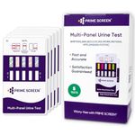 Prime Screen 10 Panel Urine Drug Test Kit - (THC, BZO, MET, PCP, MTD, AMP, BAR, COC, OPI, MDMA) - [5 Pack]