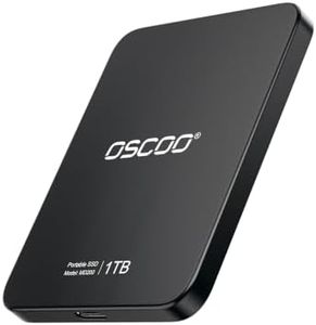 OSCOO 4TB Magnetic External SSD with Stand, Up to 2000MB/s – Portable Phone SSD & External Hard Drive, Backup Drive Compatible with MagSafe for iPhone 15/16/17, Mac, Laptop, Tablet