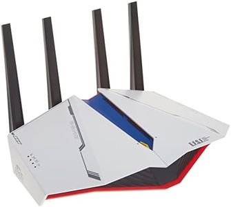 ASUS RT-AX82U AX5400 Dual-band WiFi 6 Gaming Router GUNDAM EDITION, Mesh WiFi, Lifetime Free Internet Security, Dedicated Gaming Port, Mobile Game Boost, MU-MIMO, Streaming & Gaming, AURA RGB lighting