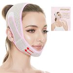 Double Chin Reducer, V Line Lifting Mask Facial Slimming Strap for women, Reusable Face lift Belt Shaped UP Face Tightening Skin Preventing Sagging