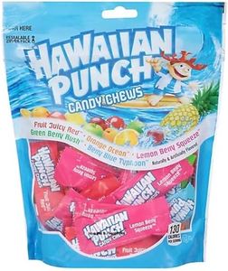 Adams & Brooks Hawaiian Punch Candy Chews (Lemon Berry Squeeze, Fruit Juicy Red, Blue Typhoon, Green Berry Rush, & Orange Ocean), Standup Bag (8.75oz)- Individually Wrapped Chewy Candy for Party