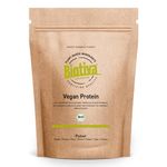 Biotiva Vegan Protein Powder Organic 1.8kg (2x900g) - 83% Protein Content - Soy Free - Pea and Rice Protein - 23g Protein per dose - Vegan