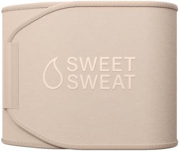 Sweet Sweat Toned Waist Trimmer for Women and Men | Premium Waist Trainer Belt to 'Tone' Your Stomach Area (Quartz, X-Large)