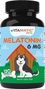 Vitamatic Melatonin For Dogs - 6 Mg - 120 Beef Flavored Chewable Tablets