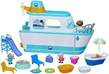 Peppa Pig's Cruise Ship, Multilevel Playset with 17 Pieces, Preschool Toys for 3 Year Old Girls and Boys and Up