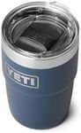 YETI Rambler 8 oz Stackable Cup, Stainless Steel, Vacuum Insulated Espresso Cup with MagSlider Lid (Navy)