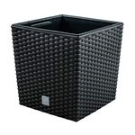 Prosper Plast Rato Low Flowerpot - Anthracite - 2 part set (15.8 Litres, Anthracite)