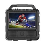 Monster Vision | Portable Video Entertainment System, 50 Watts, 15.6" TV Monitor, Up to 25 Hours Playtime, Remote Control included, ATSC Antenna, IPX4 Water Resistant