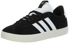 adidas Women's VL Court 3.0, Black/White/Gold Metallic, 9