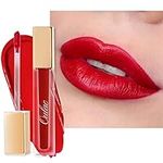 Oulac Matte Liquid Lipstick for Women, Red Highly Pigmented Creamy Matte Lip Gloss,Rich Colour Formula with Vitamin E & Rose Oil, Waterproof, Long Lasting,Vegan & Cruelty-Free (M02)