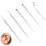 Finrezio G23 Titanium Piercing Taper 14G 16G 18G Piercing Insertion Pin Taper for Nose/Ear/Lip/Tragus/Helix/Navel/Eyebrow Stretcher Body Piercing Stretching Kit Assistant Tool
