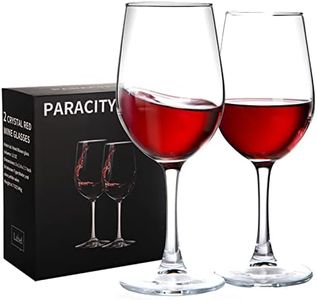 PARACITY Wine Glasses, Crystal Clear Glass, Long Stem Wine Glass for Red and White Wine - 10 OZ (Set of 2)