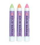 Sakura Solid Paint Marker for Glass, Windshields, Windows, and Much More Writes on Oily, Wet, Smooth and Rough Surfaces Multi Purpose Paint Markers (Green Orange Pink)