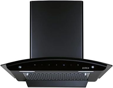 Elica 60 cm 1200 m3/hr Filterless Autoclean Kitchen Chimney (FL 600 SLIM HAC MS NERO, Touch + Motion Sensor Control, Black)