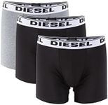 Diesel UMBX Sebastian 3-Pack Boxer Briefs, Black/Black/Grey, Medium