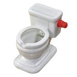 SELLONWANELO Windproof White Ashtray Cigar Funny Toilet Ceramic Ash Tray for Weed Cigarettes