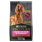 Purina Pro Plan Sensitive Skin & Stomach Dry Dog Food, Salmon & Rice - 13.6 kg Bag