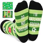 Sports Gifts For Men Women - Baseball Basketball Football Soccer Gifts, Movie Car Racing Gaming Socks, Do Not Disturb I'm Watching Soccer