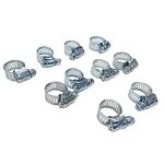 Johnson Tools Adjustable Fuel Petrol Pipe Hose Clips Stainless Spring Clamps(size - 10 to 19mm, Heavy Duty) (10)