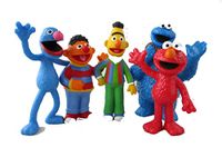 Sesame Street Comansi Figures set of 5 - Grover, Bert, Ernie, Cookie Monster and Elmo