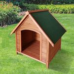 Outdoor Pet Insulated Wooden Dog Puppy Easy Assemble Kennel Elevated Raised Weatherproof Wood Dog Kennel (Apex Roof)