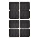 Prostuff.in Furniture Silicone Protection Cover || Square Shape Rubber Floor Protector, Non Slip Furniture Pads, Sofa Bed Balance Pad Noise Insulation Pad,4 Cm Black Color,8 Pcs