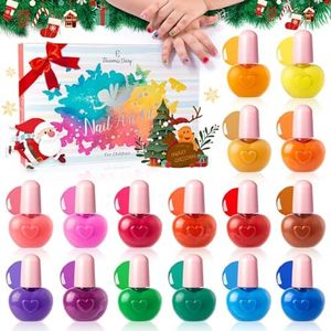 Set di Smalti per Unghie per Bambini, Eleonore's Diary 16 * 5ml Smalto per unghie, Non Tossico, Strappabile, A base d'acqua Kit di Smalti, Regalo di Compleanno per Ragazza 3+