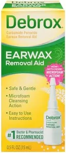 Debrox Ear Wax Removal Drops, Gentle Microfoam Ear Wax Remover, 0.5 Fl Oz