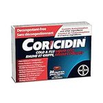 Coricidin Decongestant Free Cough and Cold Medicine - Cough, cold and flu medicine for adults – Effective Symptom Relief From Sore Throat, Cough, Chest Congestion, Fever, and Headaches, 24 Liquid Gels