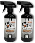 The Stink Solution Unscented Sports Odor Eliminating Spray For All Sports Equipment. Eliminates Nasty Odors from All Your Gports Sear and Exercise Equipment - 2 16 oz Bottles