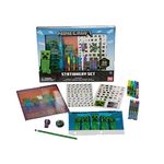 Mine Craft Kids Coloring Art and Sticker Set, 30 Pcs. School & Craft Supplies with Pencil Case